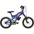 bici da bambino mtb colorado 16 full suspension blu/arancione
