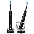 diamondclean 9000 sonicare spazzolini elettrico sonici con app confezione da 2 spazzolini neri