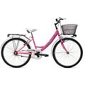 bicicletta bambina ragazza da passeggio misura 24 bici cestino floreale rosa