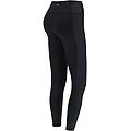 leggings superfit 7/8 traspiranti vita alta e bande coated nero donna xx large