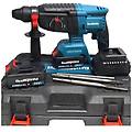 - trade shop tassellatore a batteria 2 batterie martello demolitore percussione trapano sds