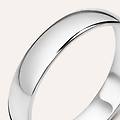 fede mantovana 4. 5 mm oro bianco collezione fede tradizionale 750/1000 oro bianco