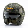 casco moto jet pilot 1. 1 ht in pelle camouflage taglia m