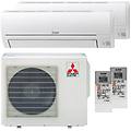 condizionatore electric msz-hr dual split 9000+18000 btu inverter a++ esterna 5 0 kw