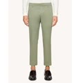 pantaloni alfredo slim in gabardina compact