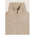 felpa in pile sherpa con zip e collo alto moonbeam donna xx large