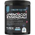 t-rex eaa aminoacidi essenziali integratore essential amino con vitamine in polvere gusto frutti di