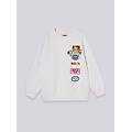 felpa con patch e lettering