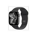 watch series 11 gps cassa 42 mm in alluminio jet black con cinturino sport nero s/m