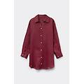 abito camicia in lino donna m