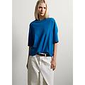 - t-shirt blu in misto cotone regular fit donna blu chiaro taglia xs