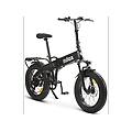 bicicletta elettrica pieghevole x10 nero ruote da 20" velocit&agrave; max 25 km/h motore 250w