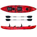 kayak canoa 2 posti enterprise evolution cm 385 rossa/nera + 2 pagaie