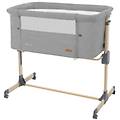 kikkaboo culla fianco letto co sleeping amaris light grey