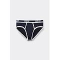 slip uomo in cotone superior con logo uomo blu taglia 3