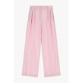 pantaloni a gamba larga vita alta