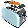 tostapane verticale toastin' time 850 blue potenza 850w doppia fessura corta e larga 3 8 cm barre