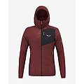 giacca con cappuccio ortles tirol wool granata nero m