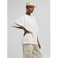 t-shirt in cotone con stampa sul retro