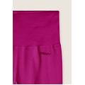 leggings 7/8 a vita altissima in tessuto seamless a costine fuchsia red donna medium/large