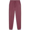 pantaloni regular fit in french terry con elastico sul fondo