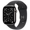 watch series 11 gps + cellular 42mm cassa titanio ardesia con sport band nero s/m