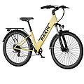 bicicletta elettrica cruiser 250w 36v 12. 8ah 27. 5x2 freni a disco gialla