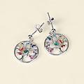 orecchini pendenti silver moments argento rodiato cubic zirconia collezione silver moments bianco